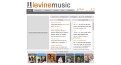 Desktop Screenshot of levinemusic.com
