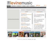Tablet Screenshot of levinemusic.com